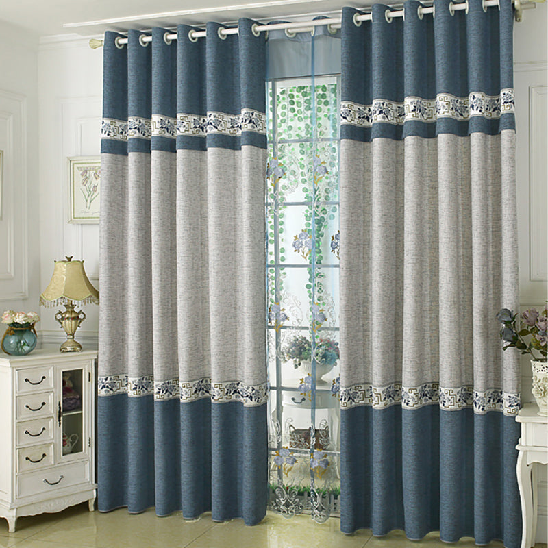 Floral Embroidery Sheer Curtains Voile Curtains Noble and Elegant for Living Room Bedroom Decoration Custom 2 Panels Drapes Breathable Drapes