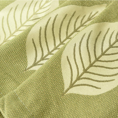 Light Green Leaf Natural Style Bedroom Curtain