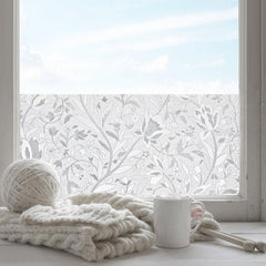 3D Rose Decorative Privacy No-glue Adiabatic Window Film Static Sticker