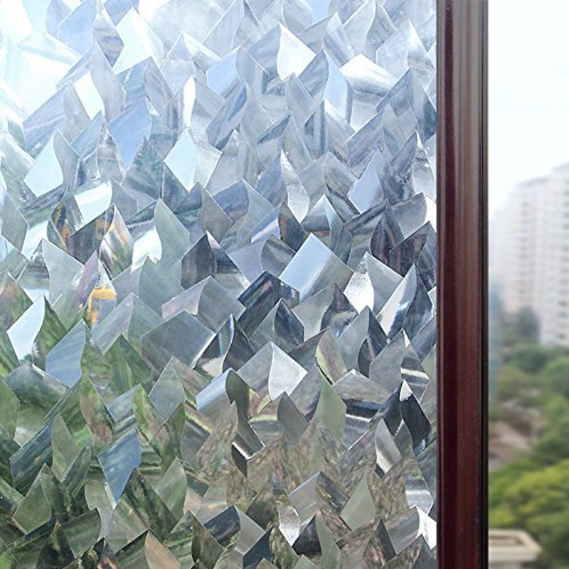 3D Crystal Icicles Effect No Glue Static Cling Privacy Glass Window Films