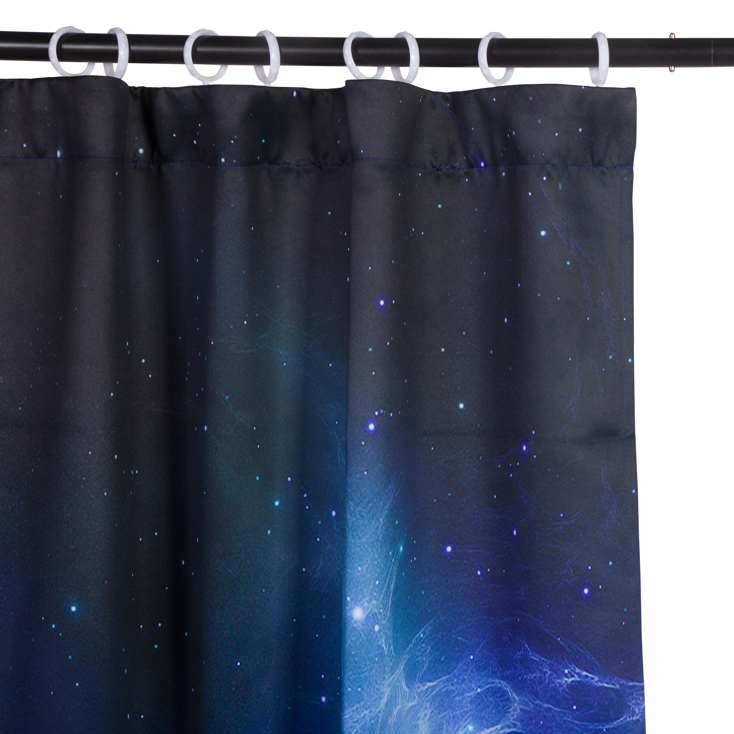 3D White Wolf Chasing the Moon Printed Animal Style Blackout Custom Window Curtain