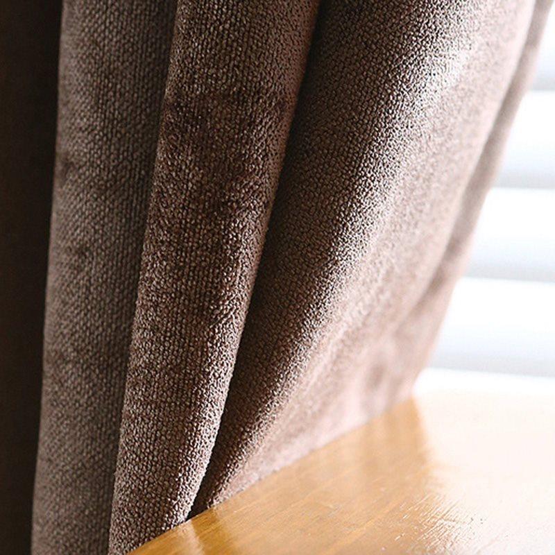 Window Curtains Modern Simple Style European Decorative Blackout Hook Curtains for Living Room Bedroom