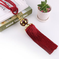 1 Pair Paired Plastic Pearls Hanging Ball Tassels Curtains Tieback