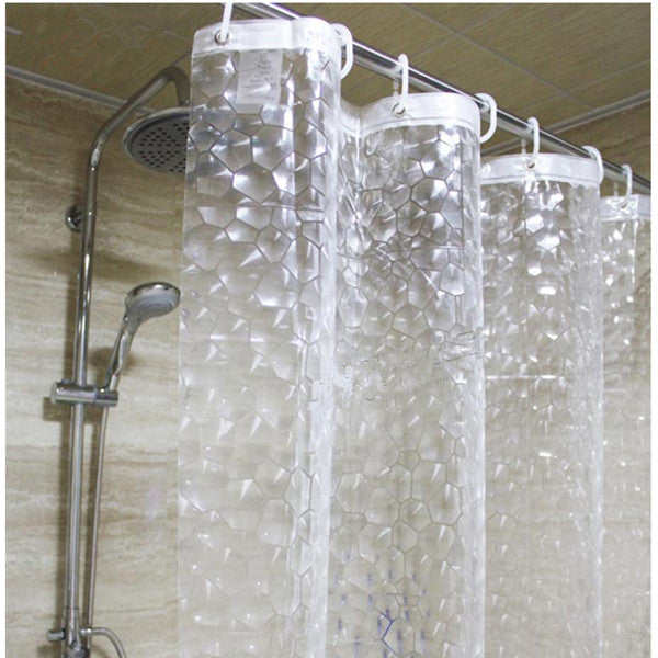 Waterproof Semi-Transparent EVA Material Bathroom Shower Curtain