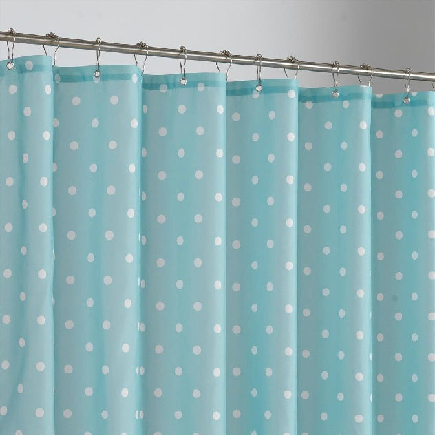 New Arrival Elegant White Dots Printing Shower Curtain