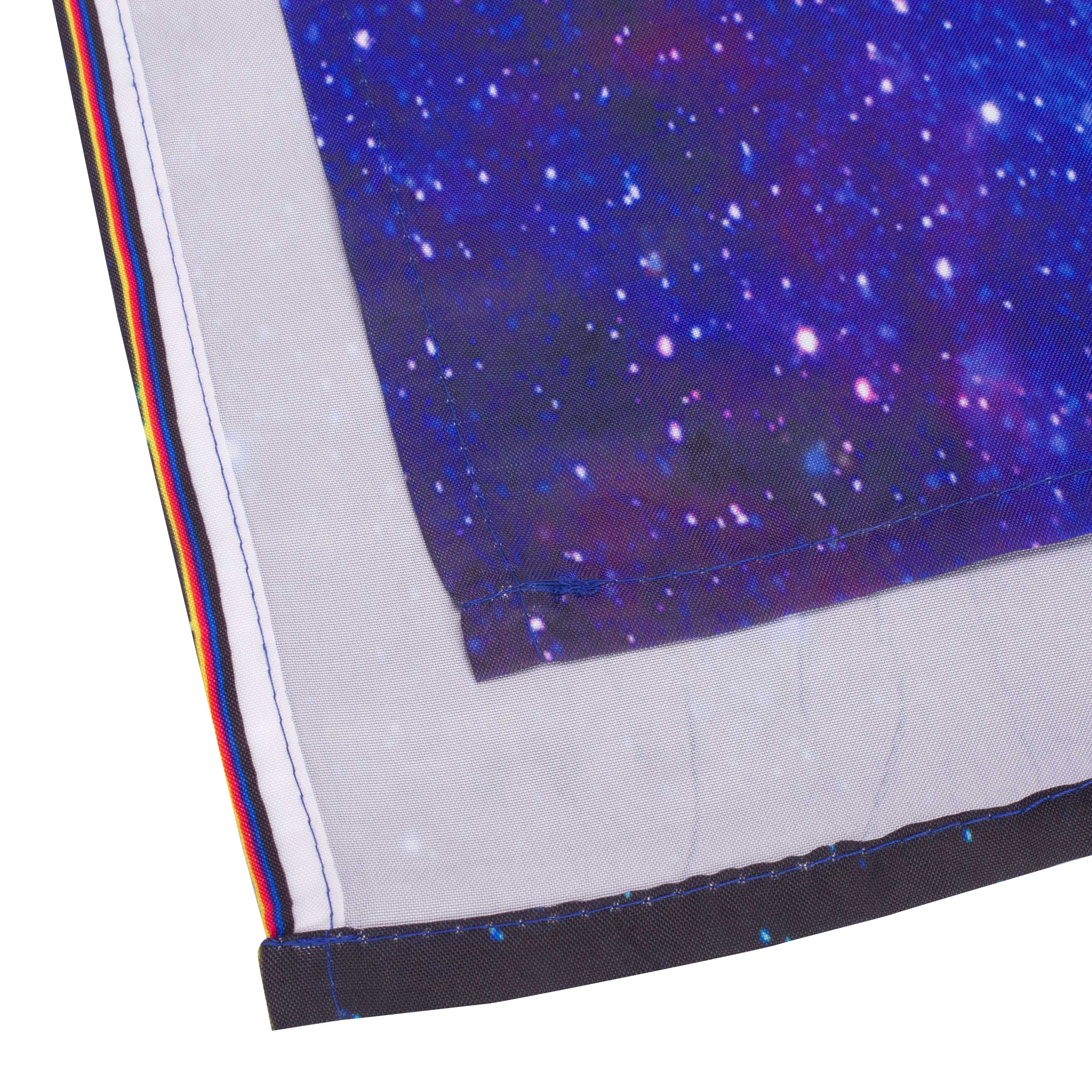 3D Galaxy Printed Polyester Dark Blue Bathroom Shower Curtain