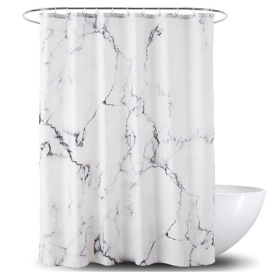 Creative  Printing Marble Waterproof Polyester Shower Curtain