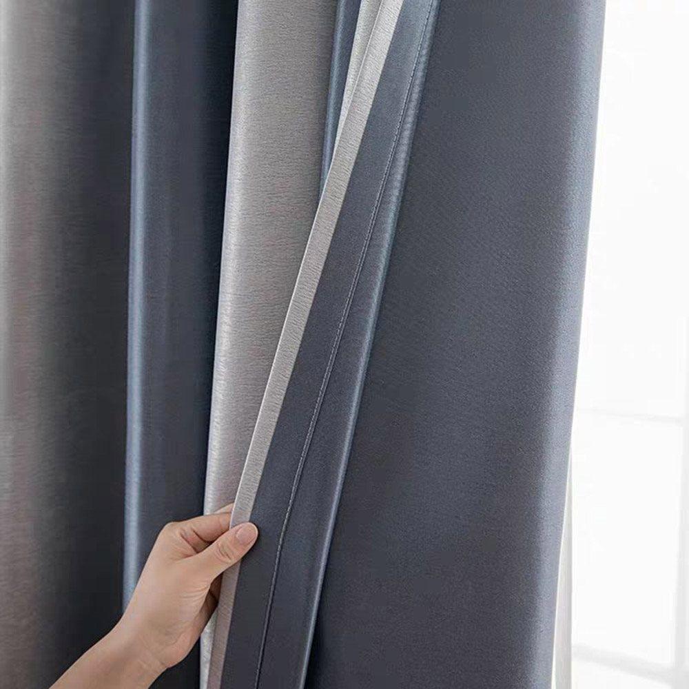 Modern Simple Style Shading Curtains for Living Room Bedroom Decoration Custom 2 Panels Drapes No Pilling No Fading No off-lining