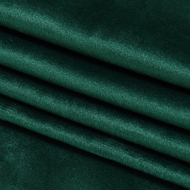 Velvet Plain Window Curtains Dark Green Shading Curtains Double Hook Grommet Top Curtains Custom 2 Panels Drapes for Living Room Bedroom Decoration