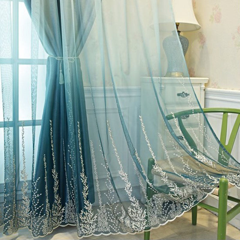 Custom European Decoration Blackout Sheer and Lining Curtain Sets for Living Room Bedroom