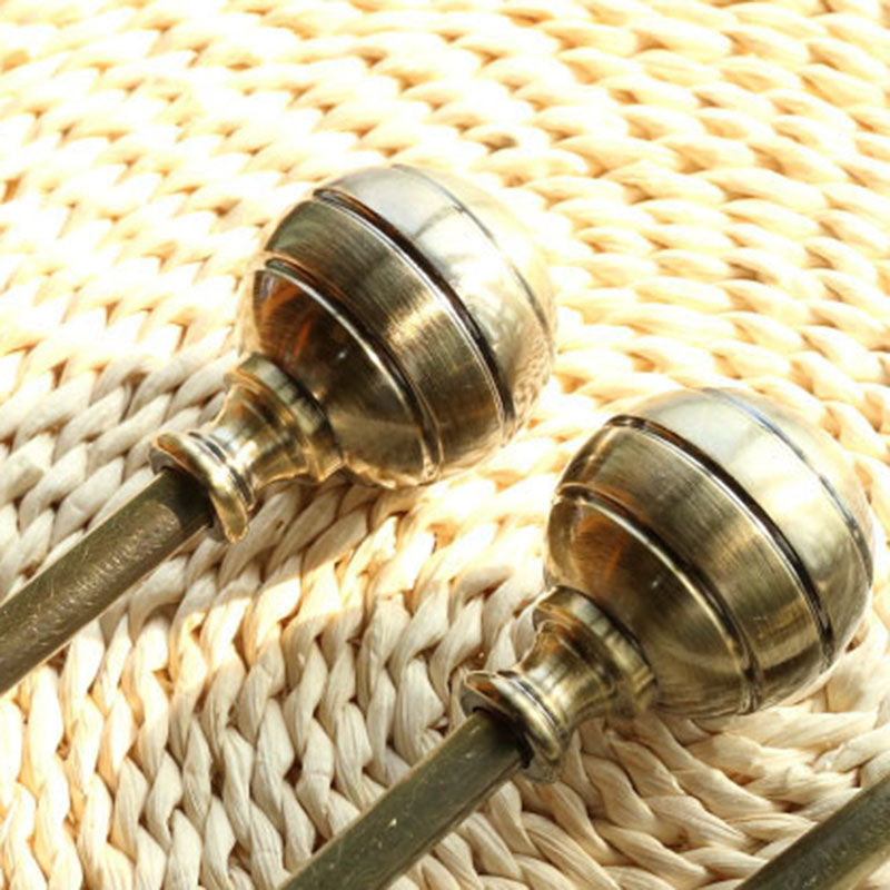 Modern Decoration 1 Pair Metallic Ball Design Curtain Tieback Hook Wall Hook