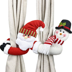 Christmas Curtain Buckle Tie Back 1 Pc Merry Christmas Decor for Home Happy New Year