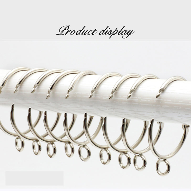 15 Rings Easy Open and Close Silver Color Curtain Eyelet Rings