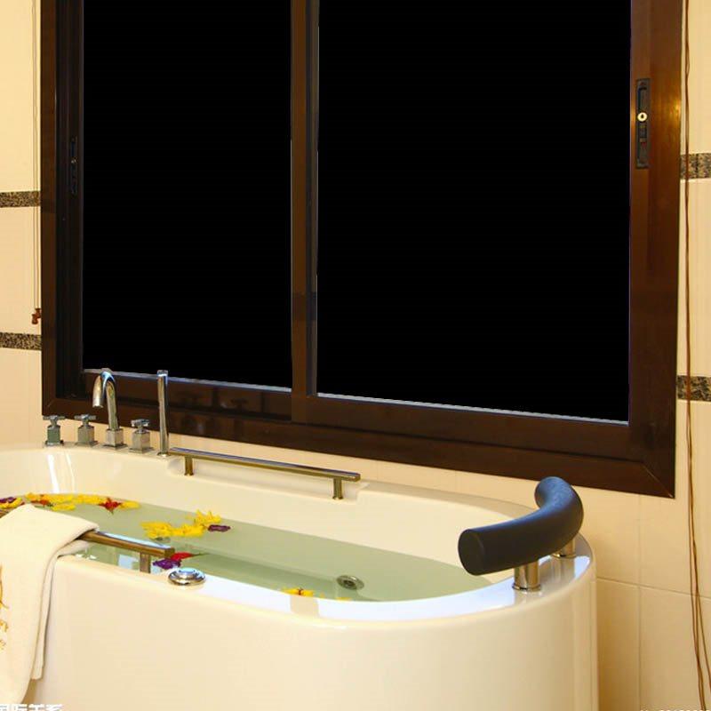 Black Frosted Opaque Window Film Static Privacy Protection