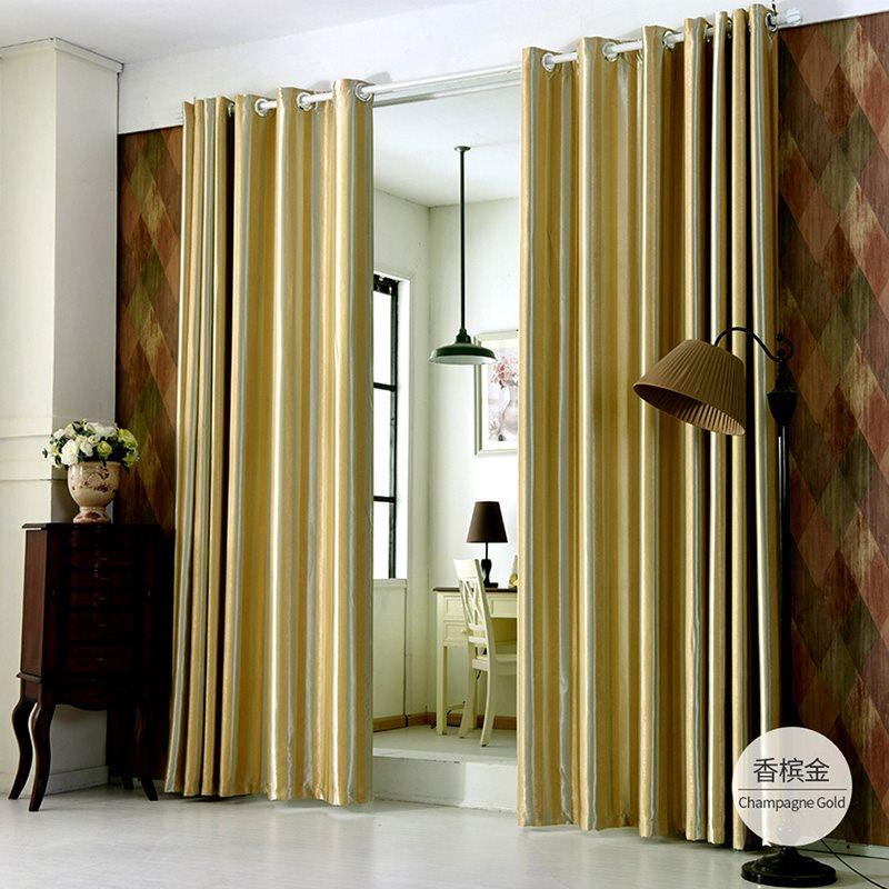 Blackout Curtains Champagne Golden Grommet Window Curtains Thermal Insulated Textured Curtains for Living Room Bedroom 2 Panels Drapes