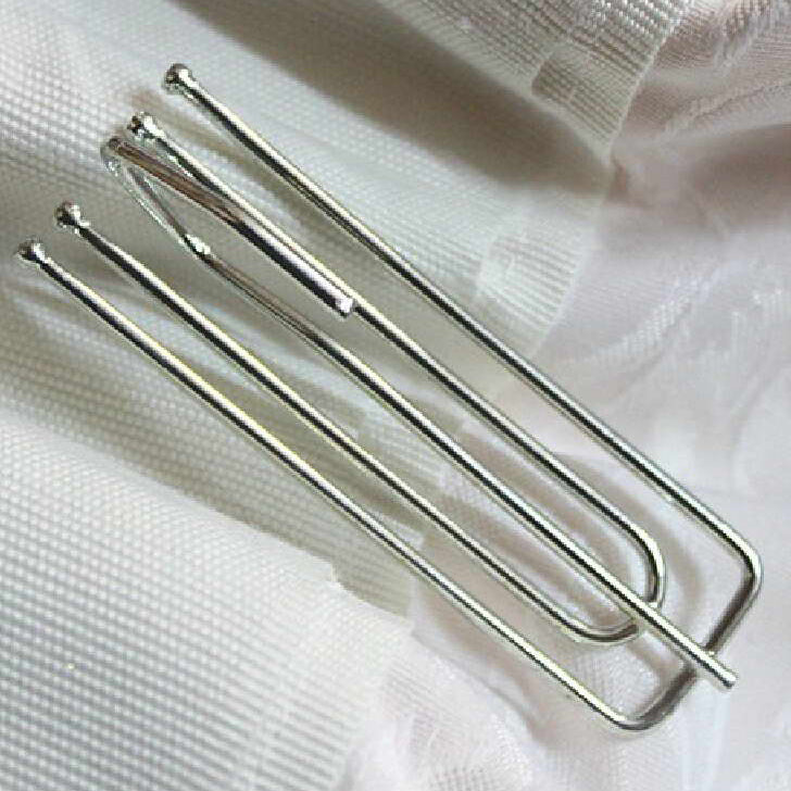 Heavy Drapery Stainless Steel Pleat Curtain Hooks