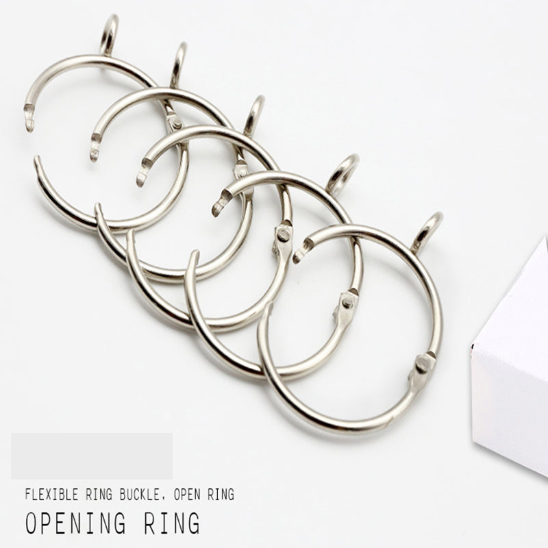 15 Rings Easy Open and Close Silver Color Curtain Eyelet Rings