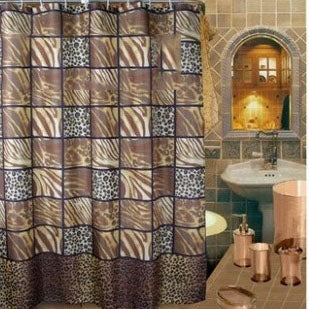 Modern Fashion Leopard Zebra-stripe Pattern Shower Curtain