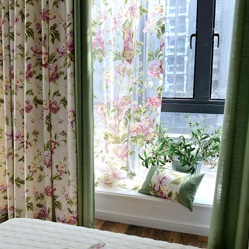 Polyester Material Jacquard Technics Mildew Resistant Curtain Sets