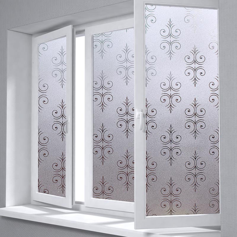 Classic Pattern Window Film No-glue Glass Static Sticker