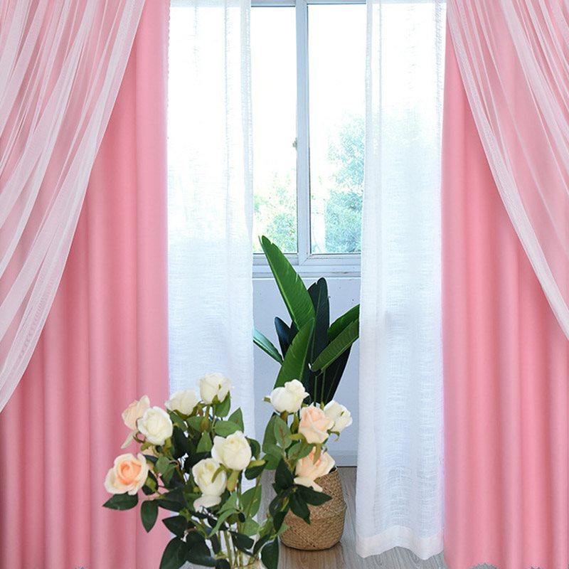 Princess Decoration Blackout Custom Curtain Sets for Living Room Bedroom Sheer and Shading Curtain