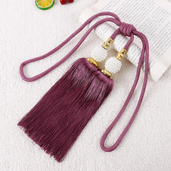 1 Pair Paired Lantern Hanging Ball Tassels Curtains Tieback