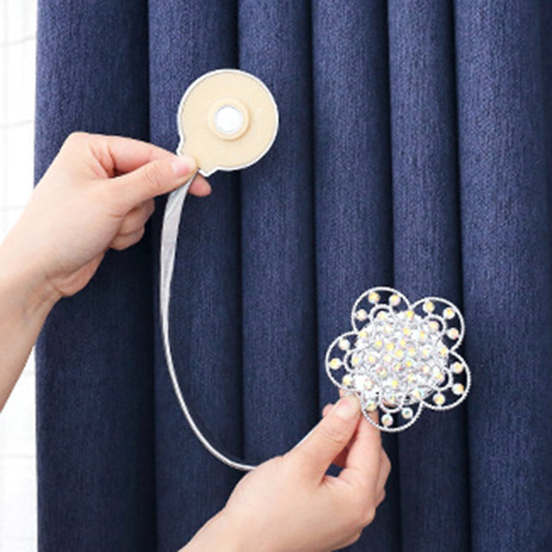 Modern Creative Magnetic Button 1 Pair Curtain Tie Backs