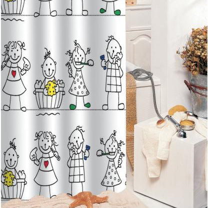 New Arrival Fabulous Cartoon Children Printing Shower Curtain