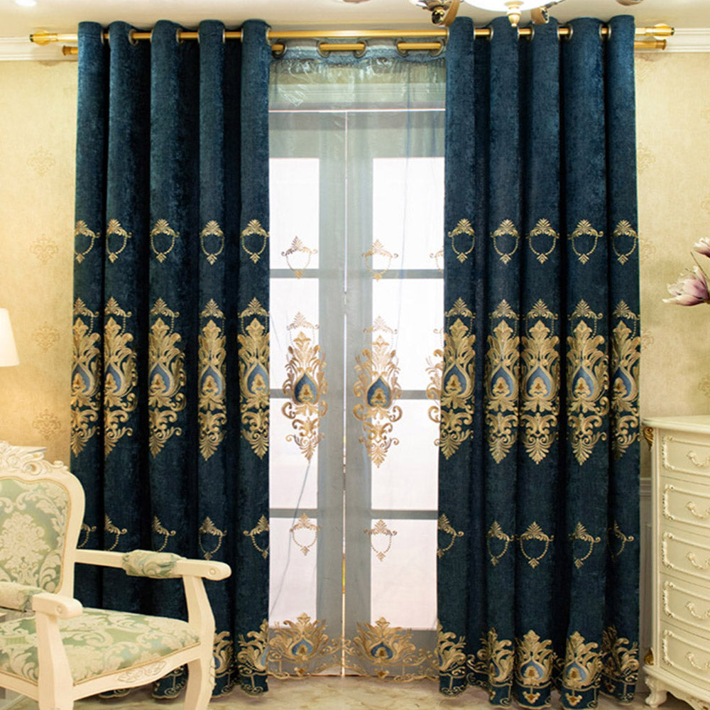 Luxury European Sheer Curtains Window Screening for Living Room Bedroom Decoration Custom 2 Panels Polyester Breathable Voile Drapes No Pilling No Fading No off-lining