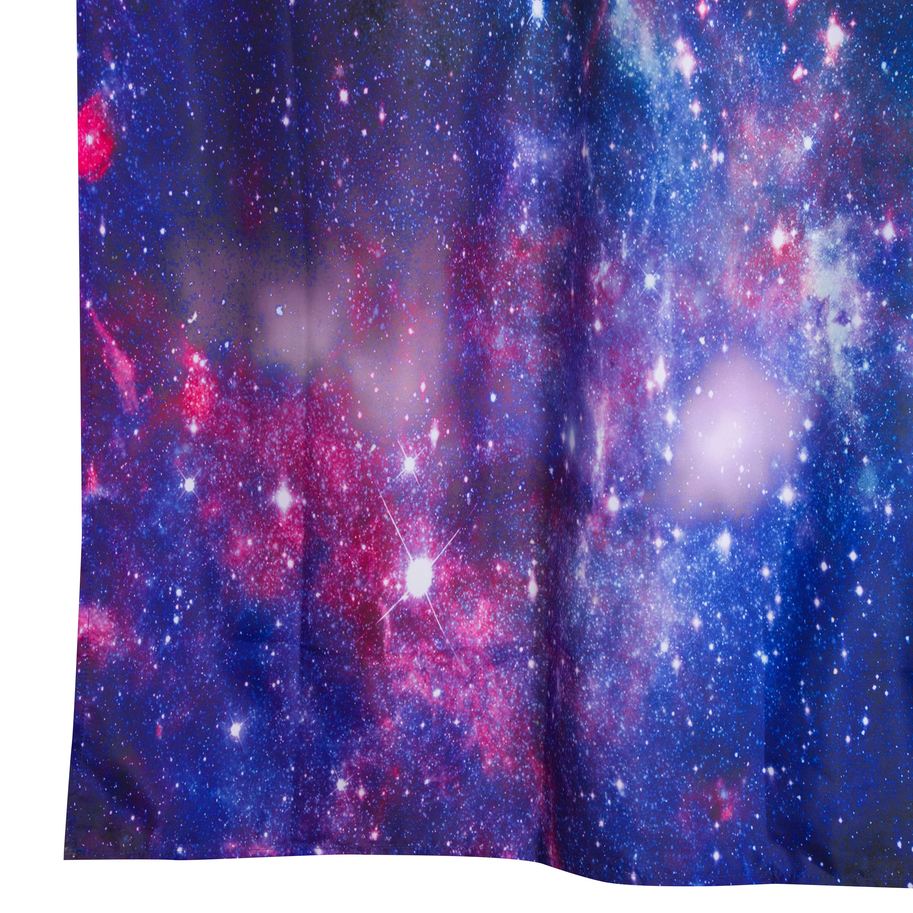 3D Galaxy Printed Polyester Dark Blue Bathroom Shower Curtain