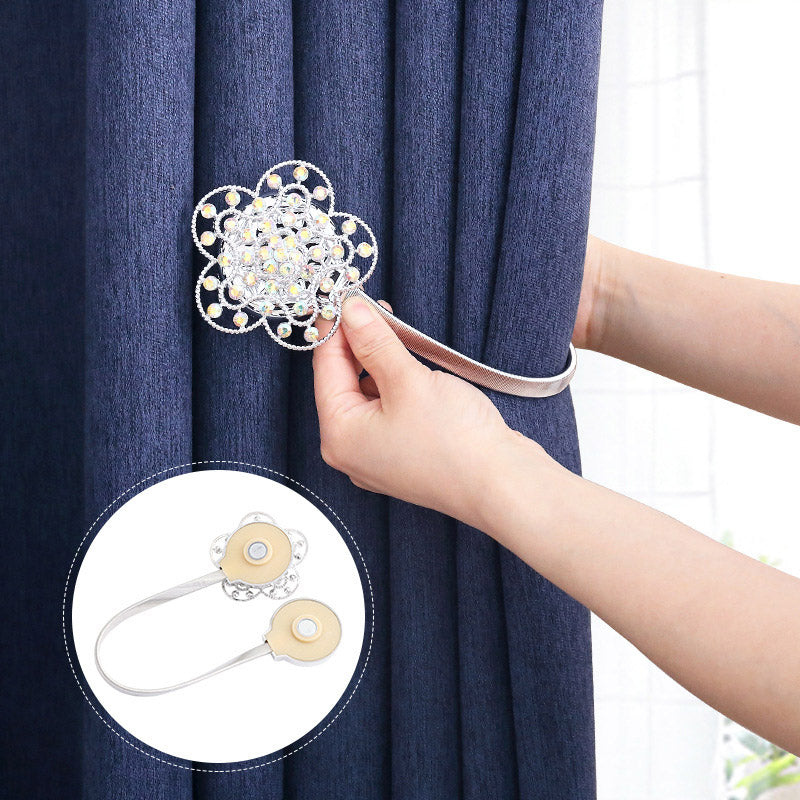 Modern Creative Magnetic Button 1 Pair Curtain Tie Backs