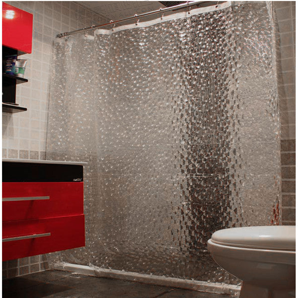 Waterproof Semi-Transparent EVA Material Bathroom Shower Curtain